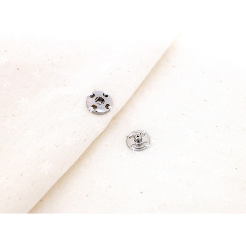 スナップボタン14mmシルバー6P