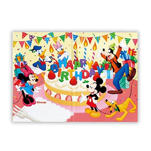 お誕生祝カードオルゴールディズニー誕生パーテ×6