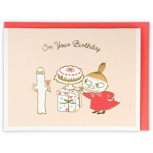 お誕生祝いカード立体ムーミンミイとプレゼント×6