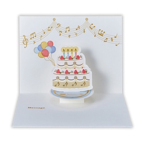 お誕生祝いカード立体SMケーキ×6