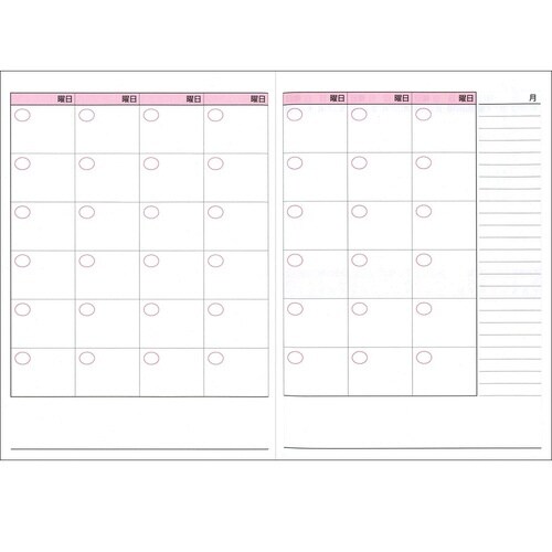 ギンガムチェック家計簿 B5×3