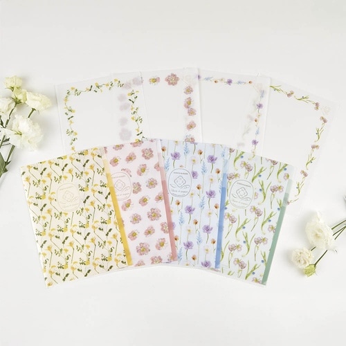 フルールクリアファイルフラワーフレーム×15