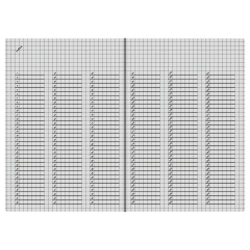 isshoni.ノートナンバーA5 方眼×9