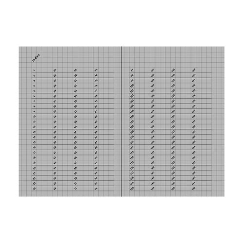 isshoni.ノートナンバーA6 方眼×9