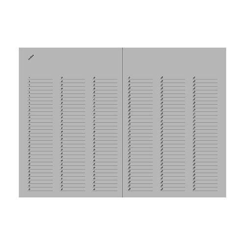 isshoni.ノートナンバーA5 無罫×9