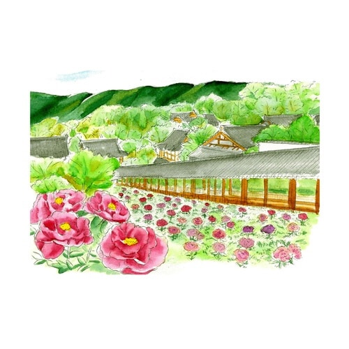 彩で彩る大人の塗り絵 奈良の四季2×20