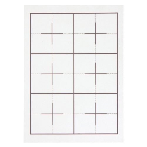下敷 美濃判 樹脂ラシャ 罫線入り×6