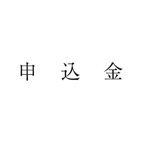 勘定科目印 単品 申込金×20