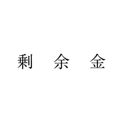 勘定科目印 単品 剰余金×20