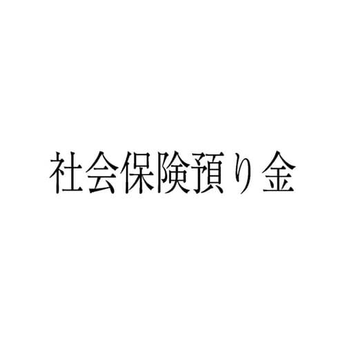 勘定科目印 単品 社会保険預り金×20