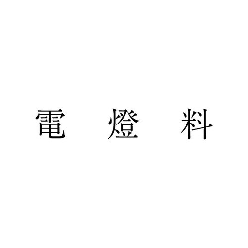 勘定科目印 単品 電燈料×20