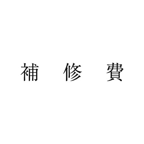 勘定科目印 単品 補修費×20