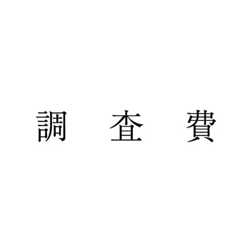 勘定科目印 単品 調査費×20