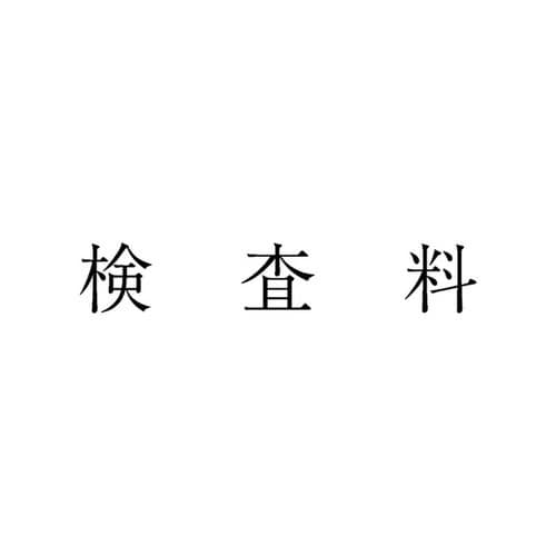 勘定科目印 単品 検査料×20