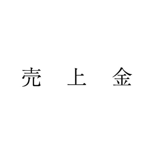 勘定科目印 単品 売上金×20