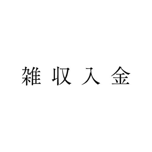 勘定科目印 単品 雑収入金×20