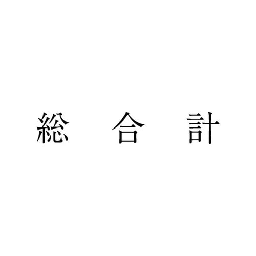 勘定科目印 単品 総合計×20