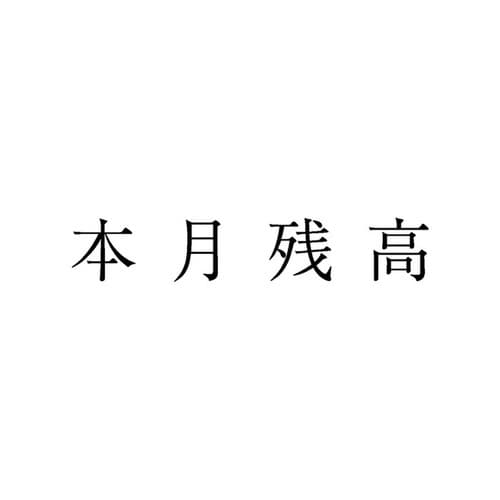 勘定科目印 単品 本月残高×20