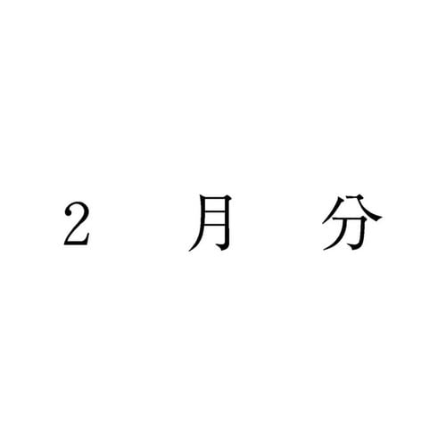 勘定科目印 単品 2月分×20