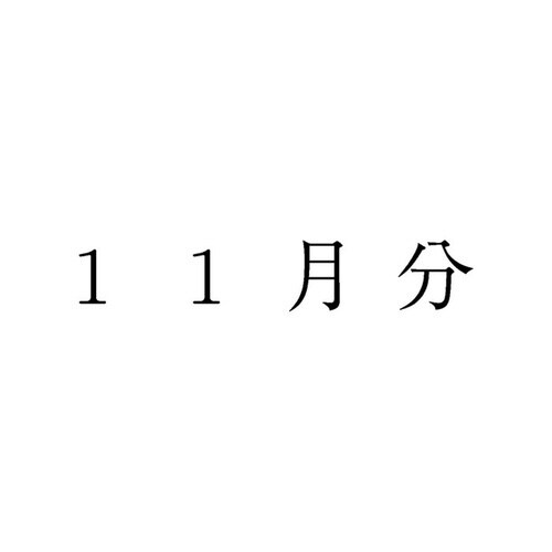 勘定科目印 単品 11月分×20