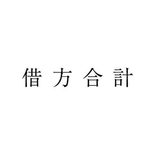 勘定科目印 単品 借方合計×20