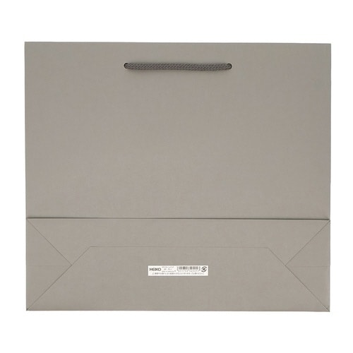 紙袋カラーチャームバッグ3才グレー10枚×10