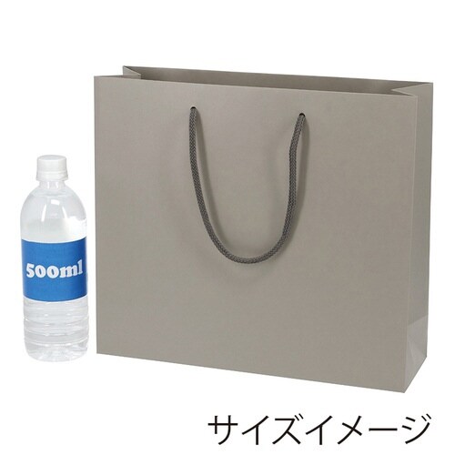 紙袋カラーチャームバッグ3才グレー10枚×10