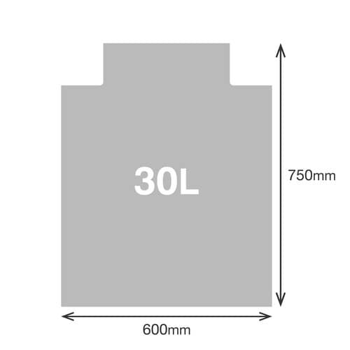 セットしやすいポリ袋30L 20枚入×30