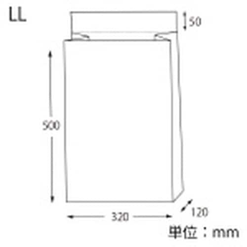 宅配袋 Eタイプ LL 未晒無地 50枚×3