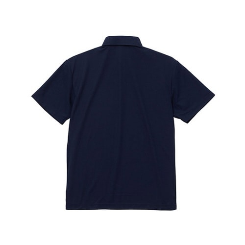 ポロシャツボタンダウンコバルトブルー5XL