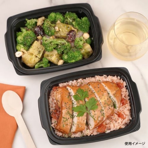 弁当容器 FL−18−13(35) 黒本体(R)