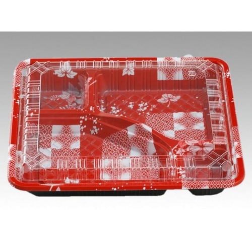 弁当容器 CY−2−1 ゆたか赤セット(OPS)