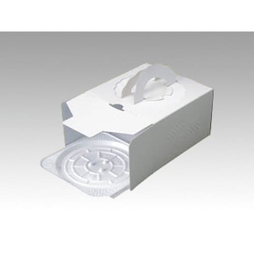 ケーキ箱 デコBOX 白ム地 6寸用