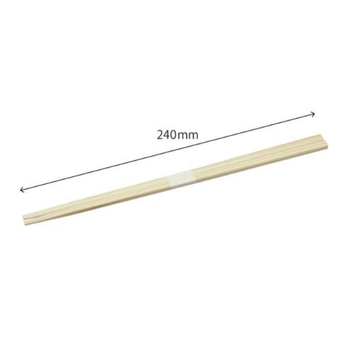 吉野杉 角箸 白帯巻 100膳セロ巻