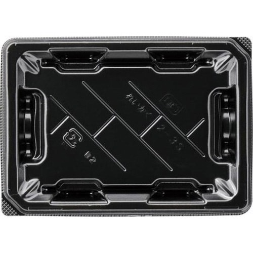 寿司容器 麗角 2−3S 黒 エフピコ×16