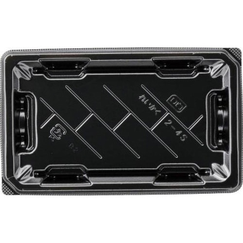 寿司容器 麗角 2−4S 黒 エフピコ×12