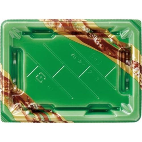 寿司容器 麗角 2−3 うるわし緑 エフピコ×16