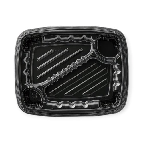 弁当容器MSDレイア24−19−1黒エフピコ×12