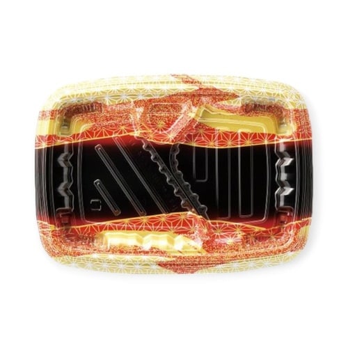 弁当容器MSDレイア24−17−1らい光赤×12