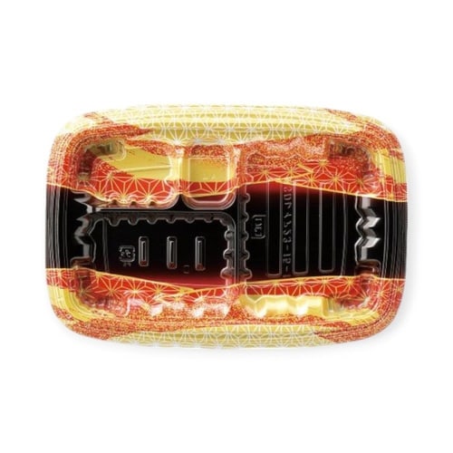 弁当容器MSDレイア23−15−1らい光赤×12