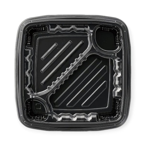 弁当容器MSDレイア21−21−1黒エフピコ×12