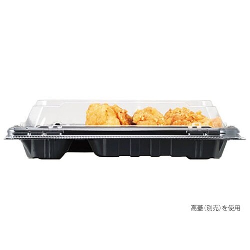弁当容器カチ楽23−20−1黒本体チューパ×12