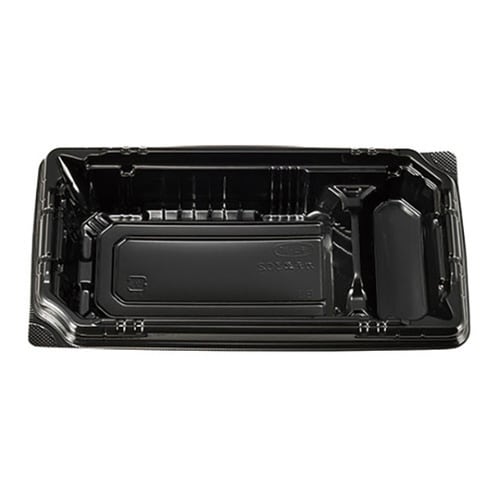 弁当容器カチ楽302黒本体エフピコチューパ×20