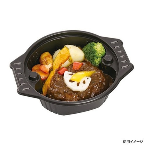スープ容器 CN−なべ 中 黒本体 チューパ×12