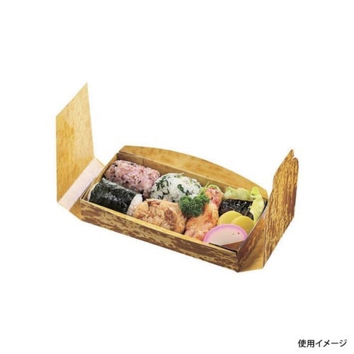 弁当容器 竹様長手箱(S) エフピコチューパ×4