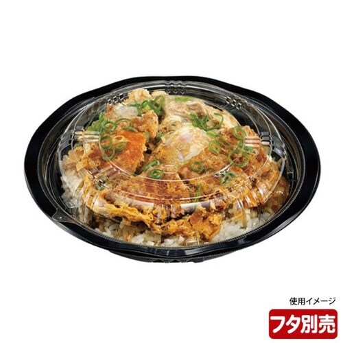 どんぶり容器CY−丼大N黒本体チューパ×12