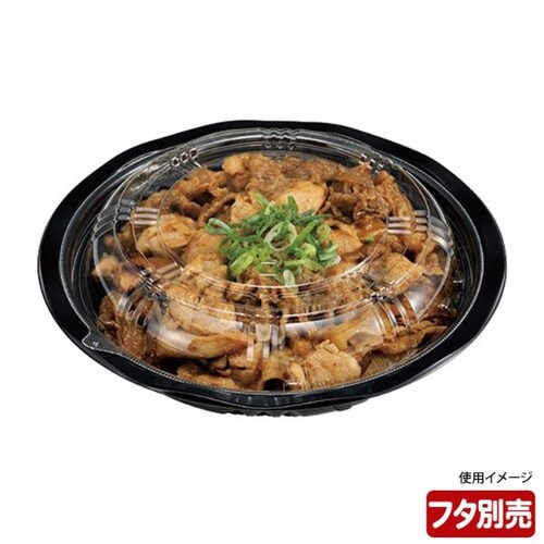どんぶり容器CY−丼大N黒本体チューパ×12