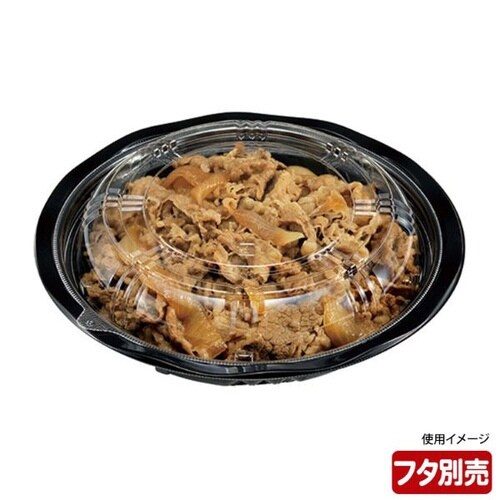 どんぶり容器CY−丼大N黒本体チューパ×12