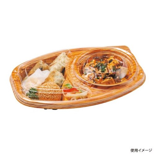 弁当容器 DLオーバル26−18 拓木 本体×8