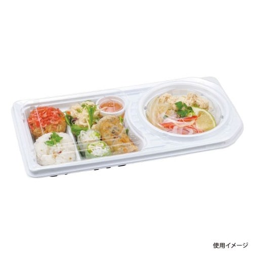 弁当容器 DL−30−15 白 本体 チューパ×8